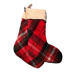 *SHIPS SAME DAY* Ralph Lauren Tartan Plaid Christmas Stocking